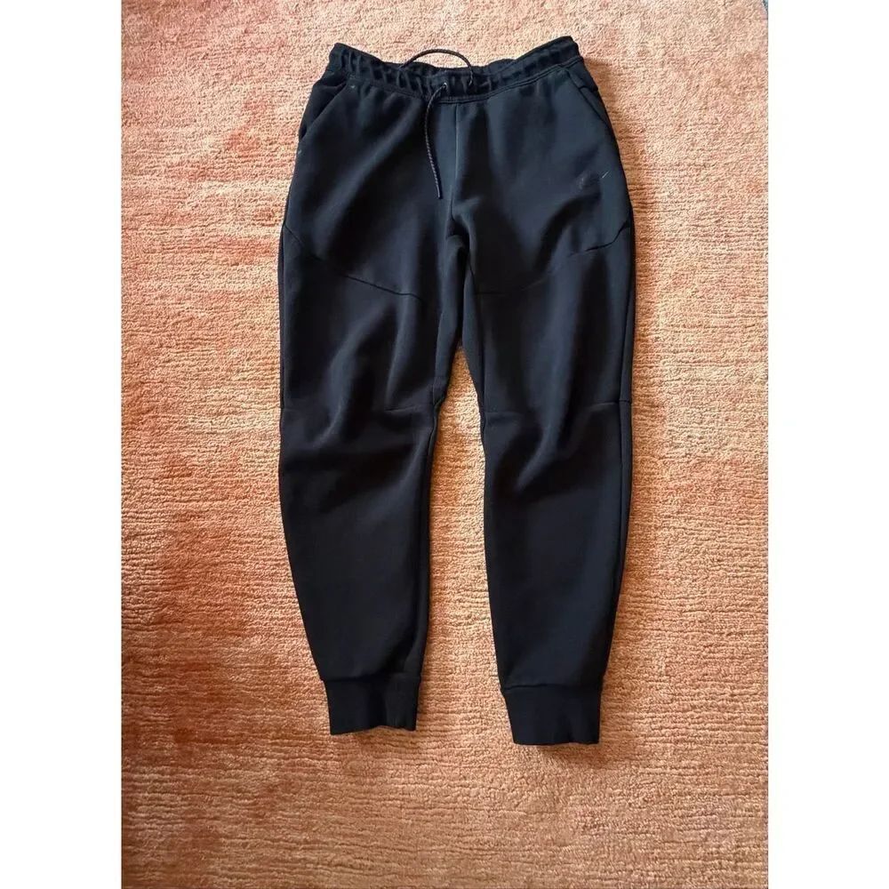 Nike Black Jogger Pants Size L Athletic Tapered Drawstring